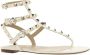 Valentino Garavani Studded Leren Flip-Flop Sandalen Beige Dames - Thumbnail 5