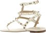 Valentino Garavani Studded Leren Flip-Flop Sandalen Beige Dames - Thumbnail 6