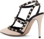 Valentino Garavani Studded Leren Slingback Hakken Beige Dames - Thumbnail 3