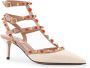 Valentino Garavani Studded Leren Slingback met Stenen Beige Dames - Thumbnail 3