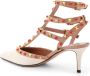 Valentino Garavani Studded Leren Slingback met Stenen Beige Dames - Thumbnail 4