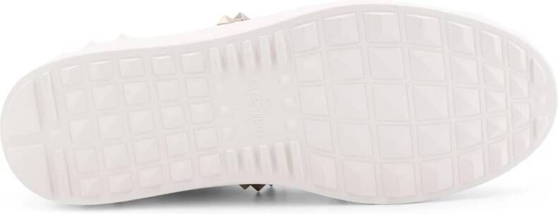 Valentino Garavani Studded Leren Sneakers White Heren