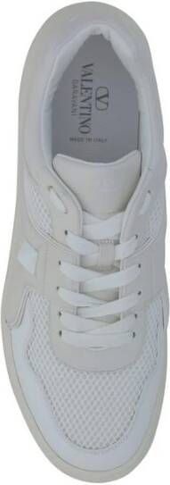 Valentino Garavani Studded Leren Sneakers White Heren