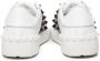 Valentino Garavani Studded Leren Sneakers Wit Grijs White Dames - Thumbnail 3