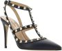 Valentino Garavani Zwarte Leren Pumps met Puntige Neus Black Dames - Thumbnail 5