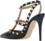 Valentino Garavani Zwarte Leren Pumps met Puntige Neus Black Dames - Thumbnail 6