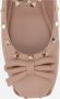 Valentino Garavani Studded Nude Leren Ballerina Schoenen Pink Dames - Thumbnail 4