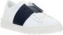 Valentino Garavani Witte leren sneakers met rubberen zool White Heren - Thumbnail 10