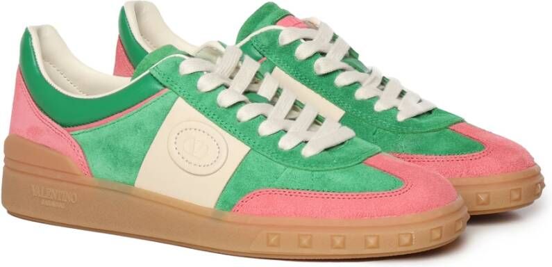 Valentino Garavani Suède sneakers met VLogo-detail Multicolor Dames