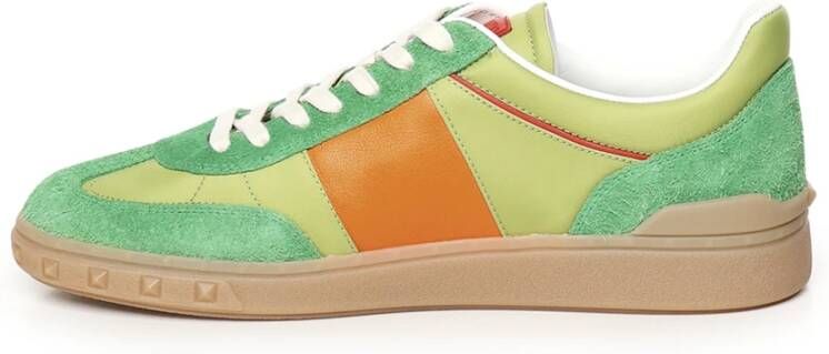 Valentino Garavani Suède Sneakers met VLogo Detail Multicolor Heren