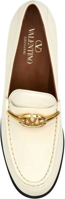 Valentino Garavani The Blond Edition Leren Loafers Beige Dames