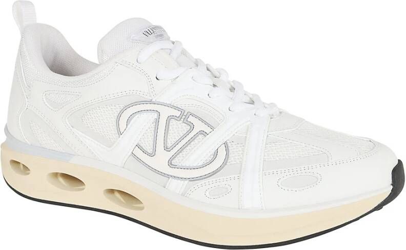 Valentino Garavani Reflecterende Vlogo Easyjog Sneaker White Heren