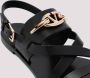 Valentino Garavani VLogo Gate Sandalen in Zwart Black Dames - Thumbnail 3