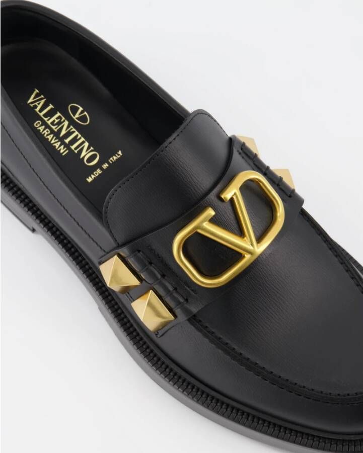 Valentino Garavani VLogo Moccasins Black Heren