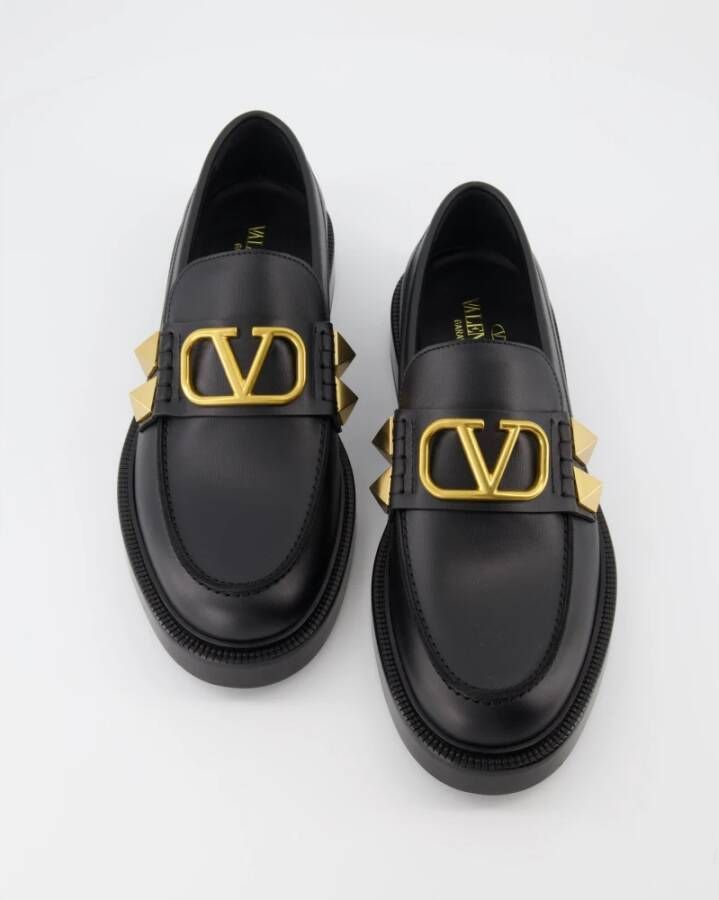 Valentino Garavani VLogo Moccasins Black Heren