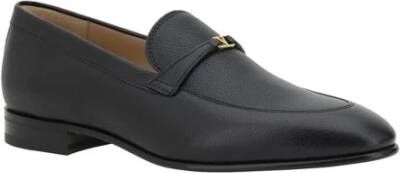 Valentino Garavani VLogo Plaque Leren Loafers Slip-On Design Black Heren