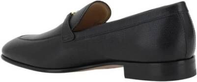 Valentino Garavani VLogo Plaque Leren Loafers Slip-On Design Black Heren