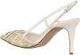 Valentino Garavani Vlogo Signature Sling Back Sandalen Beige Dames - Thumbnail 3