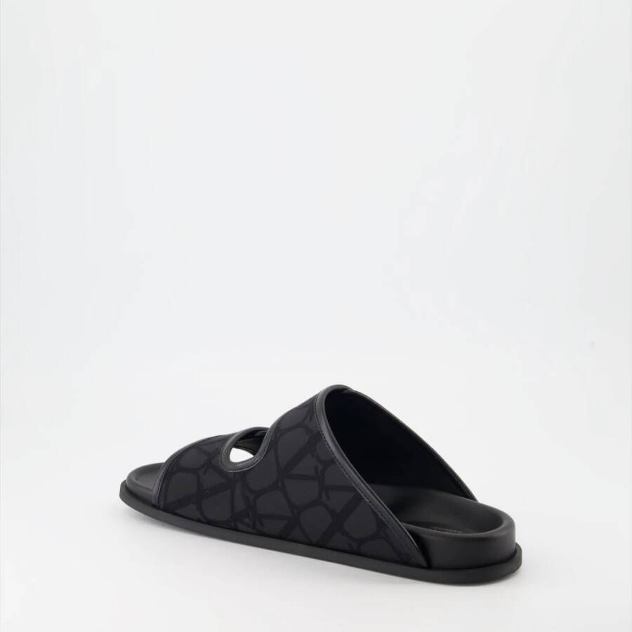 Valentino Garavani VLogo Sliders Black Heren