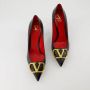 Valentino Garavani VLogo Zwarte Leren Pumps Black Dames - Thumbnail 6