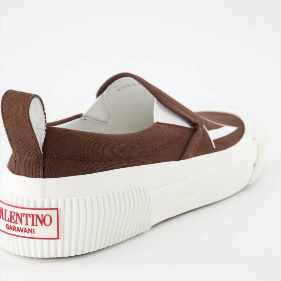 Valentino Garavani Vltn Slip-On Sneakers Brown Heren
