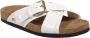 Valentino Garavani Witte Leren Platte Sandalen Elegante Stijl White Dames - Thumbnail 2