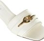 Valentino Garavani Witte Leren Slide Sandalen met VLogo Moon Plaque White Dames - Thumbnail 3