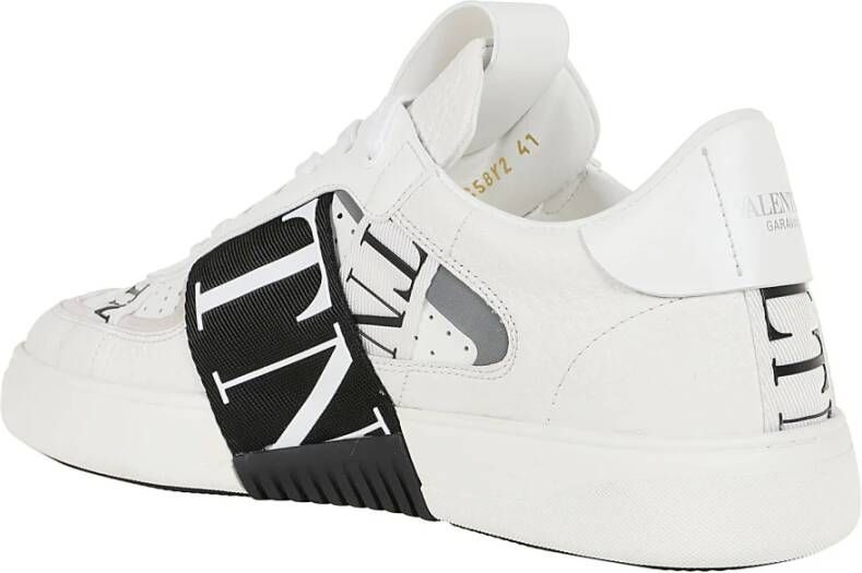 Valentino Garavani Witte Leren Sneaker Vl7N White Heren