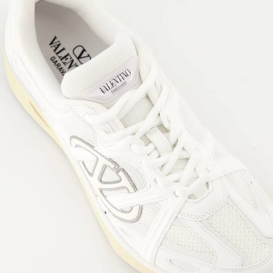 Valentino Garavani Witte Leren Sneakers Easyjog Collectie White Heren