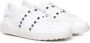 Valentino Garavani Witte Leren Sneakers met Stud Details White Heren - Thumbnail 4