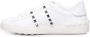 Valentino Garavani Witte Leren Sneakers met Stud Details White Heren - Thumbnail 6