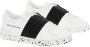 Valentino Garavani Witte Leren Sneakers met Zwarte Detail White Dames - Thumbnail 2