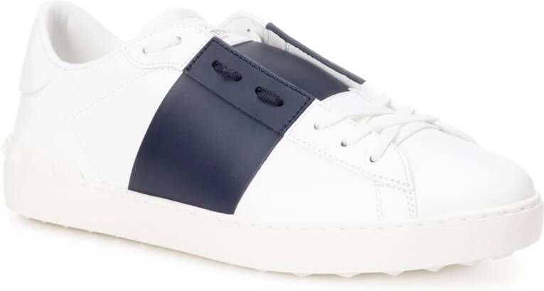 Valentino Garavani Witte Leren Sneakers White Heren