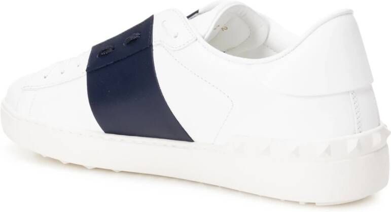 Valentino Garavani Witte Leren Sneakers White Heren