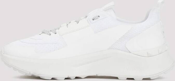 Valentino Garavani Witte Mesh Sneakers Amandel Teen White Heren