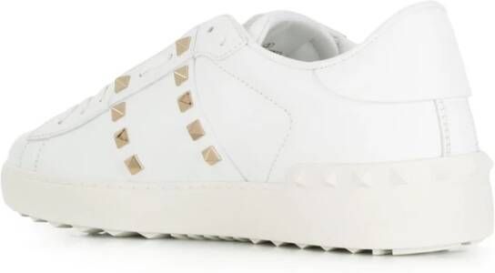 Valentino Garavani Witte platte schoenen met Rockstud-versiering White Heren