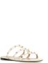 Valentino Garavani Witte Rockstud Leren Sandalen White Dames - Thumbnail 2