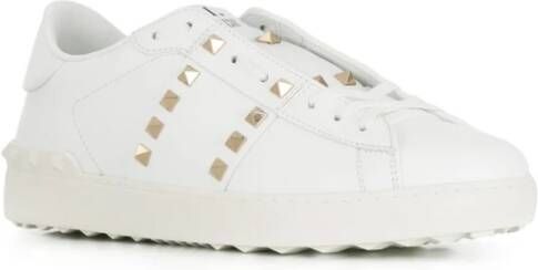 Valentino Garavani Witte Rockstud Untitled Sneakers White Heren