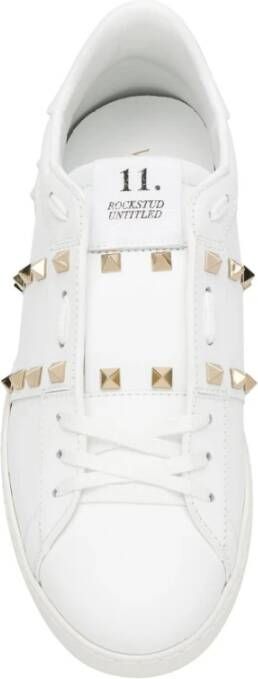 Valentino Garavani Witte Rockstud Untitled Sneakers White Heren