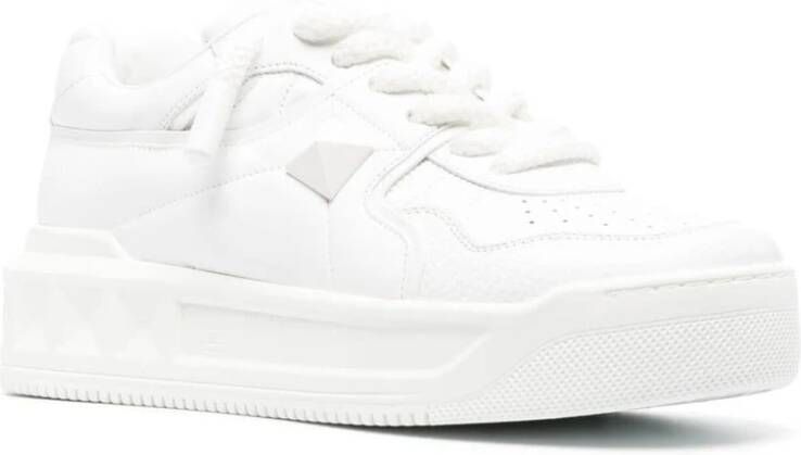 Valentino Garavani Witte Romeinse Stud Sneakers White Heren