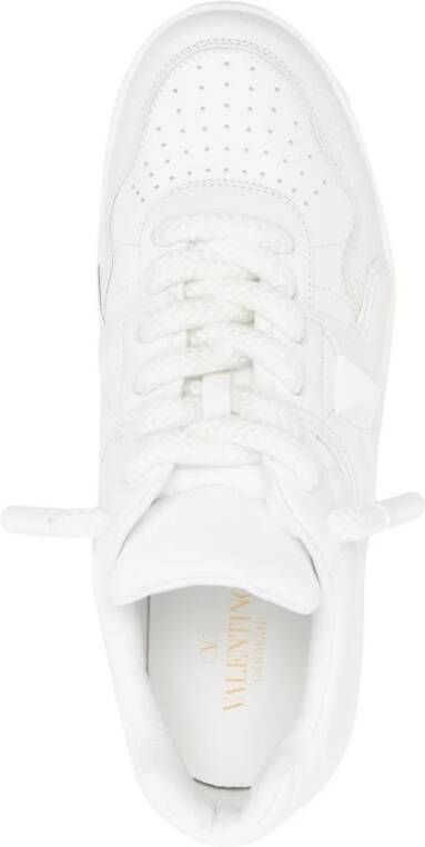 Valentino Garavani Witte Romeinse Stud Sneakers White Heren