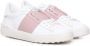 Valentino Garavani Witte Roze Leren Lage Sneakers White Dames - Thumbnail 2