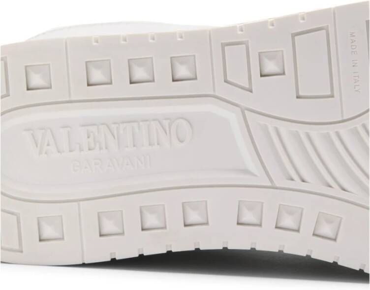 Valentino Garavani Witte Sneakers met Kurken Plateauzool White Dames