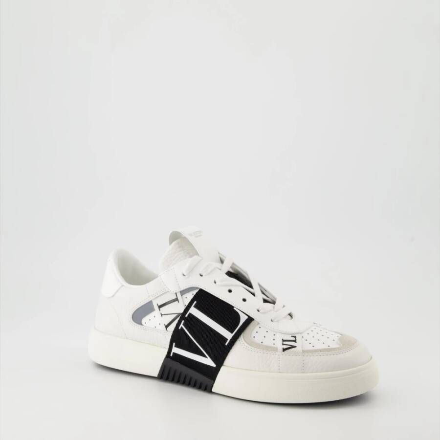 Valentino Garavani Witte Sneakers van Korrelig Leer White Heren