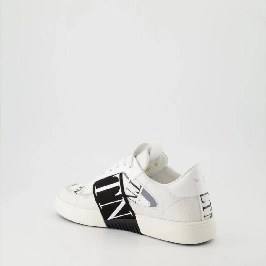 Valentino Garavani Witte Sneakers van Korrelig Leer White Heren