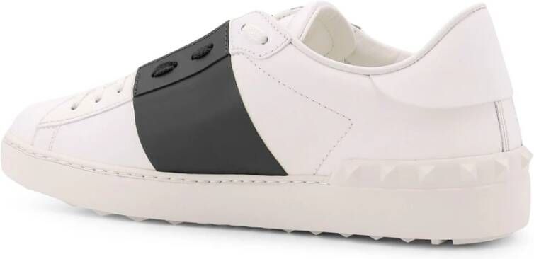 Valentino Garavani Witte Veterschoenen met Rubberen Studs White Heren