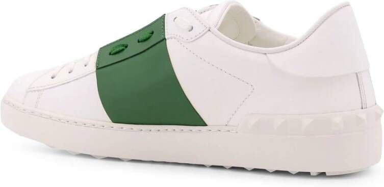 Valentino Garavani Witte Veterschoenen van Leer White Heren