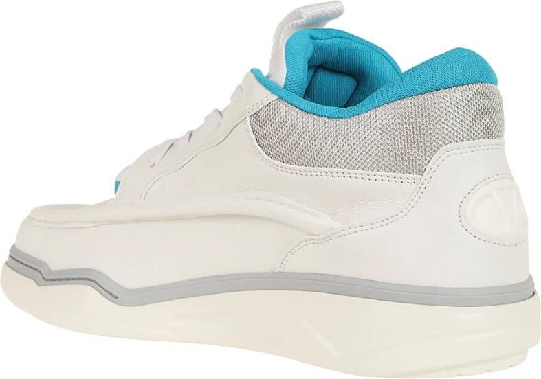 Valentino Garavani Zilver Bia Runboot Sneaker White Heren