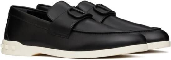 Valentino Garavani Zwart Wit VLogo Signature Instap Schoenen Black Heren