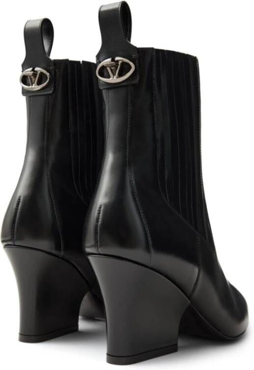 Valentino Garavani Zwarte Beatlelaarzen met VLogo-detail Black Dames